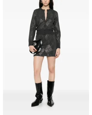 Alexander Wang アーガイル柄Aラインミニスカート - サムネイル2