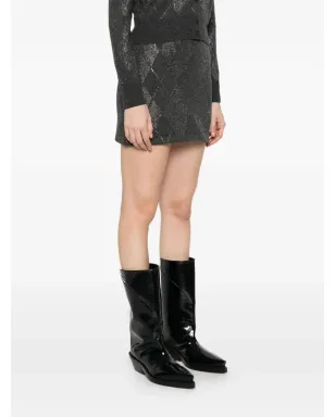 Alexander Wang アーガイル柄Aラインミニスカート - サムネイル3