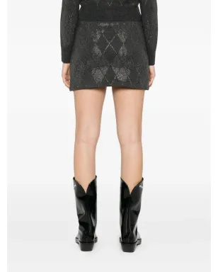 Alexander Wang アーガイル柄Aラインミニスカート - サムネイル4