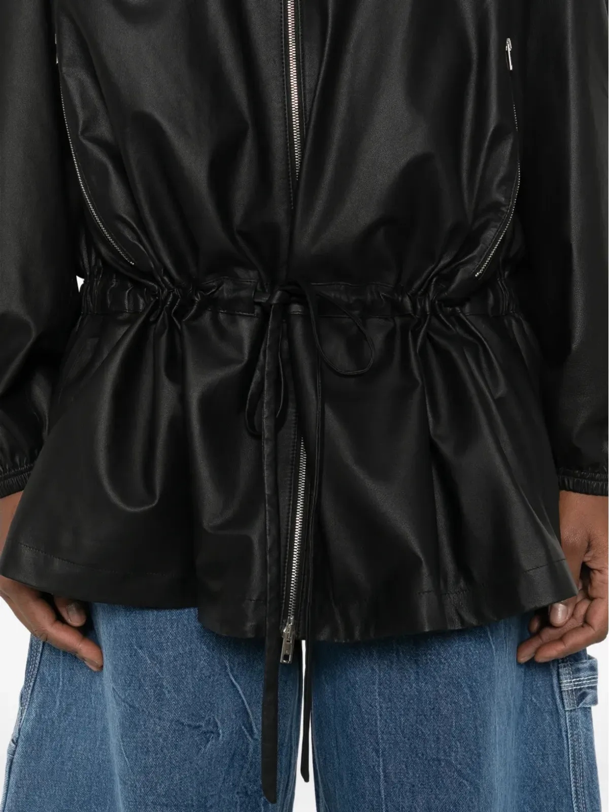 Alexander Wang ファンネルカラー ジップアップ パーカー - 画像5