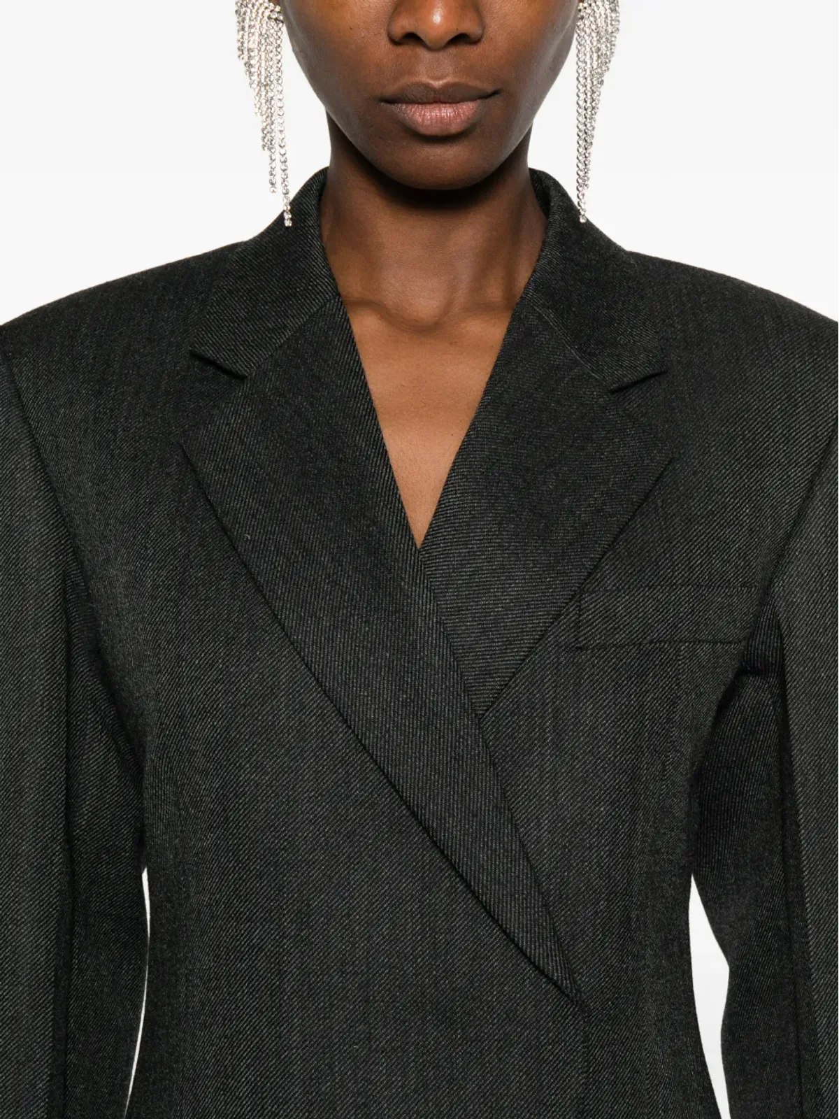 Alexander Wang ブレザードレス（ウール／ミニ丈、グレー） - 画像5
