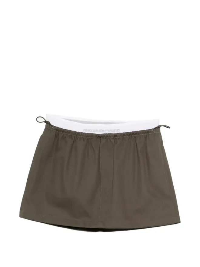 Alexander Wang Alexander Wang ロゴ入り エラスティックウエストバンド ミニスカートの商品画像