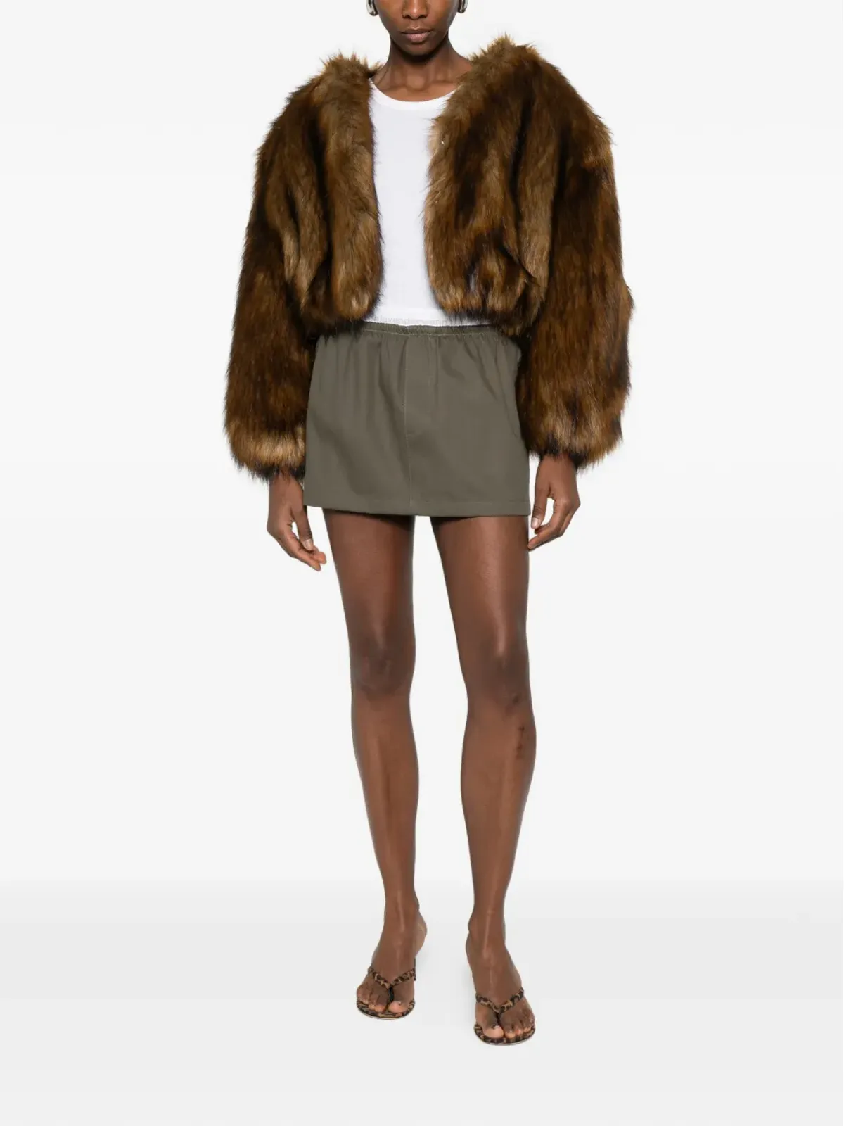 Alexander Wang ロゴ入り エラスティックウエストバンド ミニスカート - 画像2