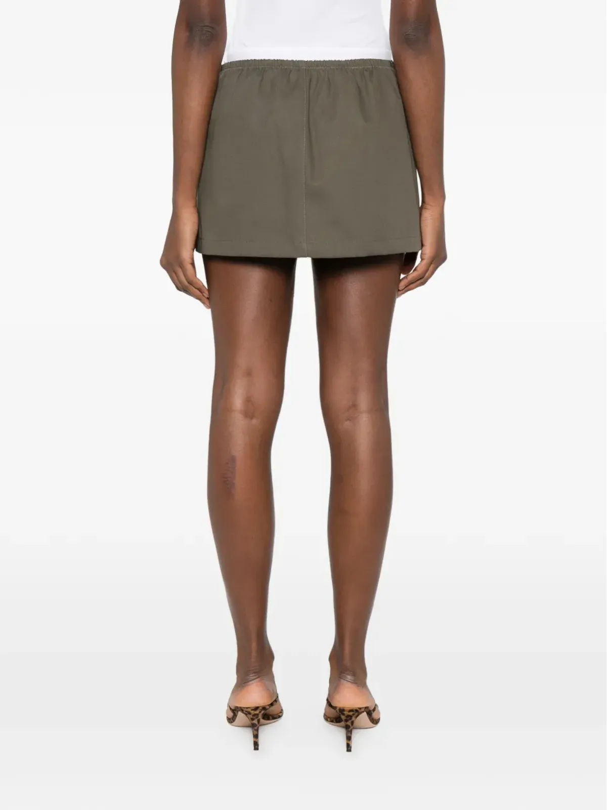 Alexander Wang ロゴ入り エラスティックウエストバンド ミニスカート - 画像4