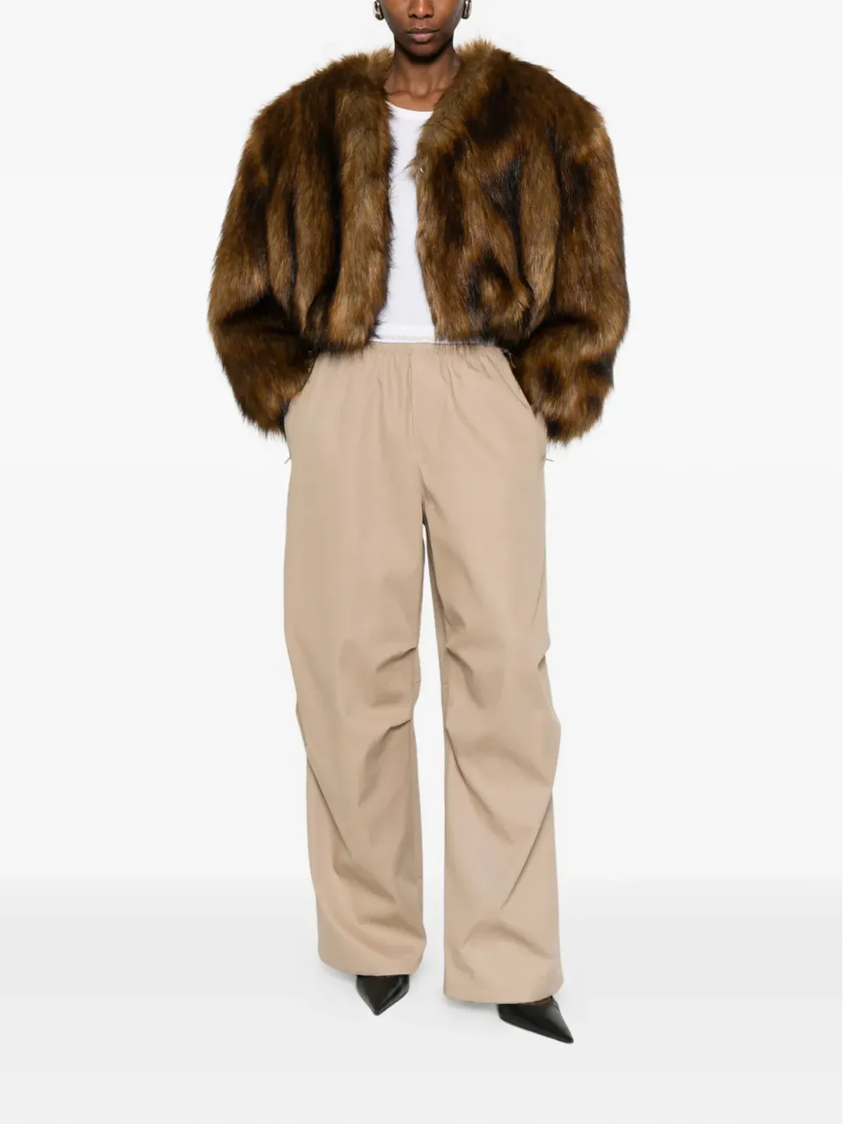 Alexander Wang ミッドライズ ロゴウエストバンド トラウザーズ - 画像2