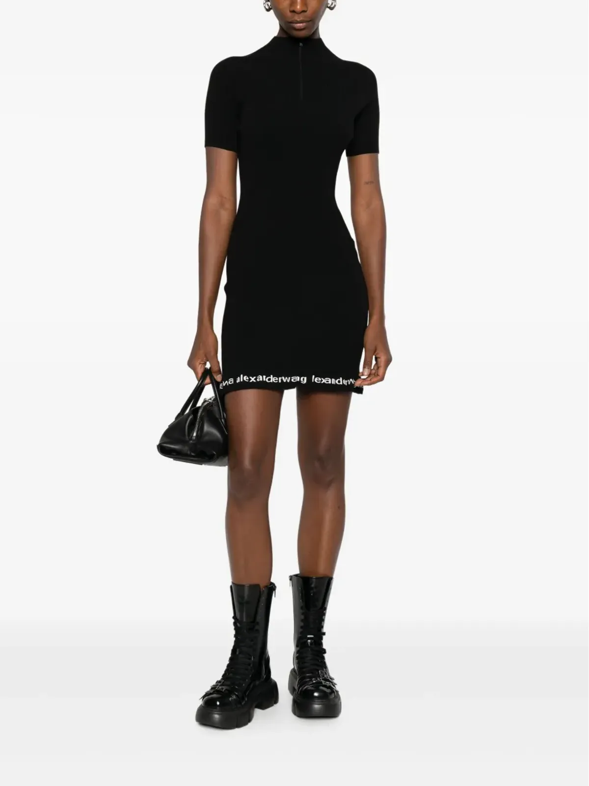 Alexander Wang リブ編み ロゴディテール ミニドレス - 画像2