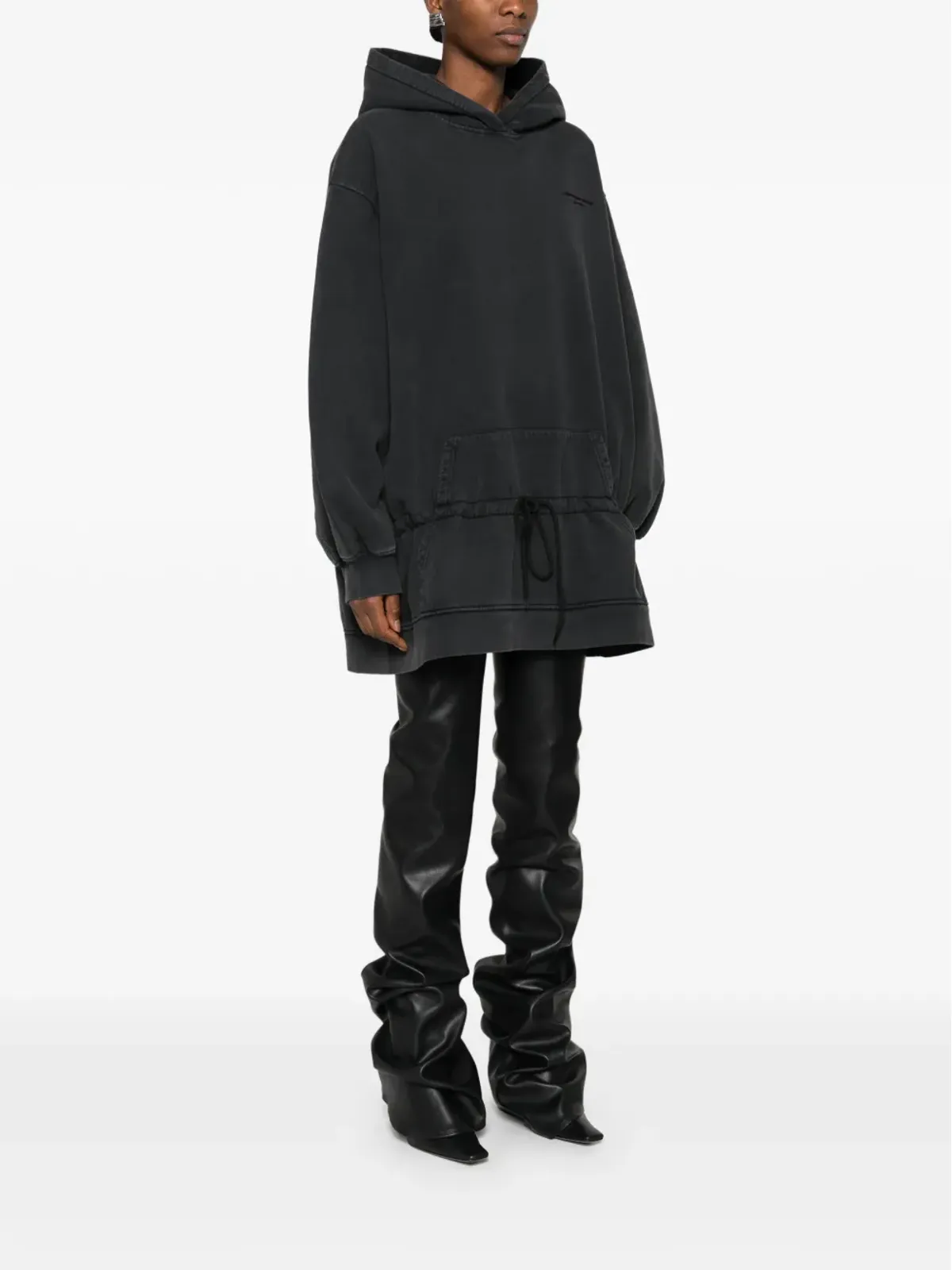 Alexander Wang ドロップドウェスト・フード付きミニドレス - 画像3