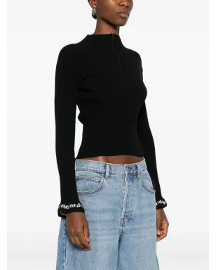 Alexander Wang ロゴディテール入りリブ編みトップ - サムネイル3