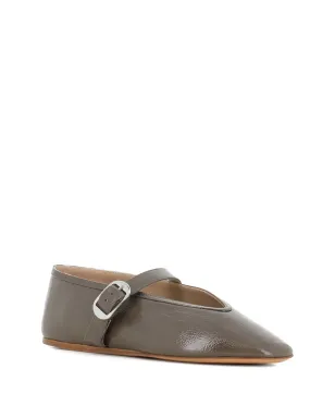 Le Monde Beryl バックルストラップレザーバレエフラット - Brown - サムネイル2