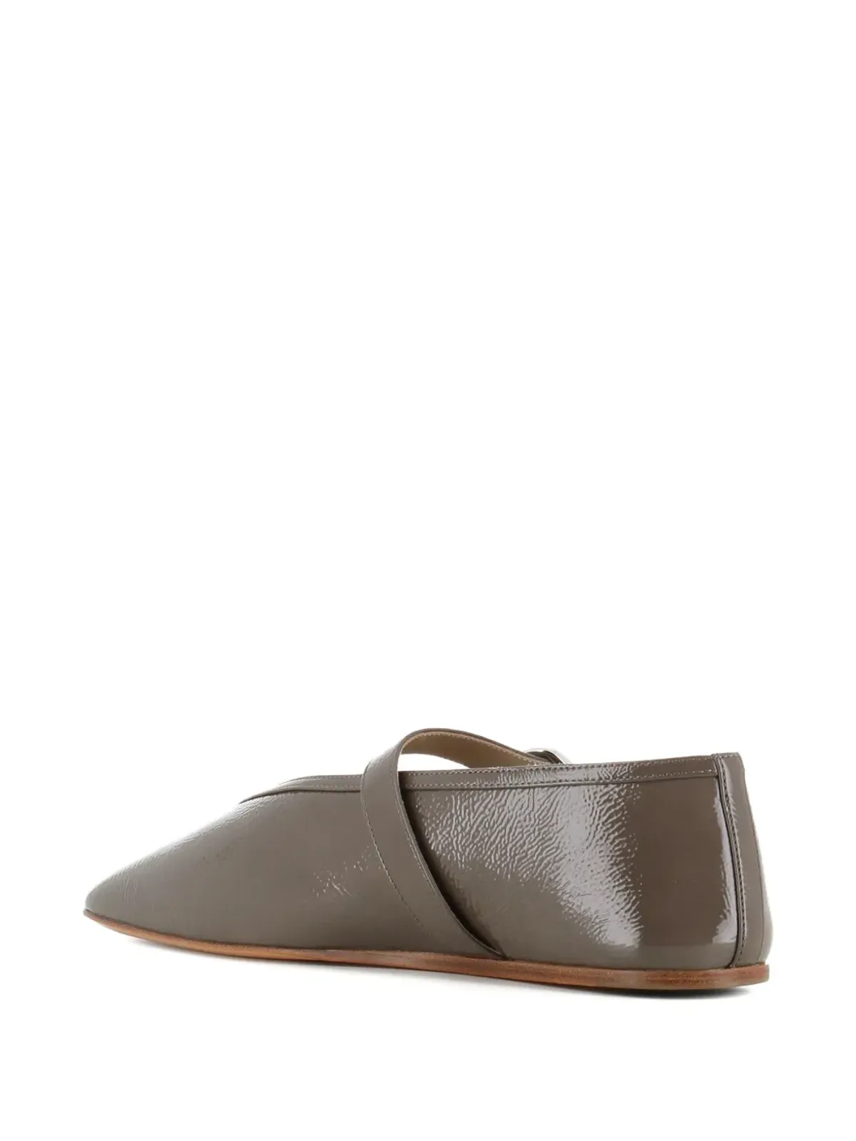 Le Monde Beryl バックルストラップレザーバレエフラット - Brown - 画像3