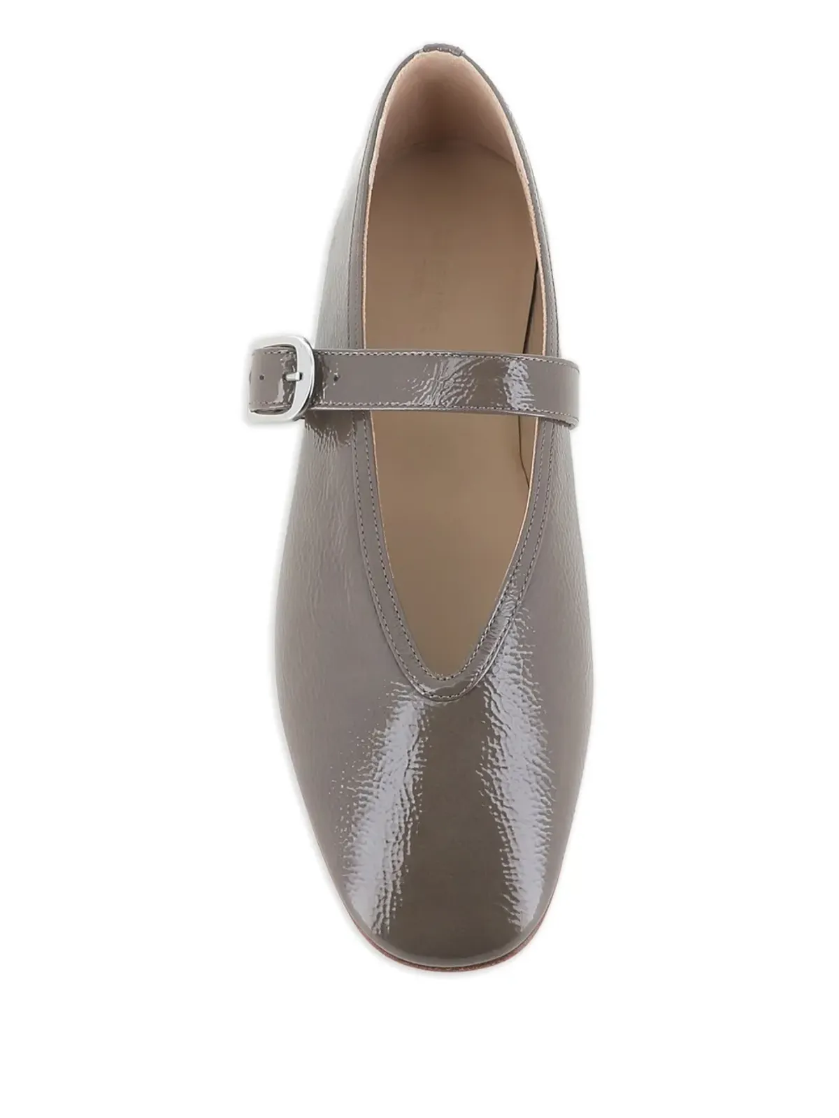 Le Monde Beryl バックルストラップレザーバレエフラット - Brown - 画像4