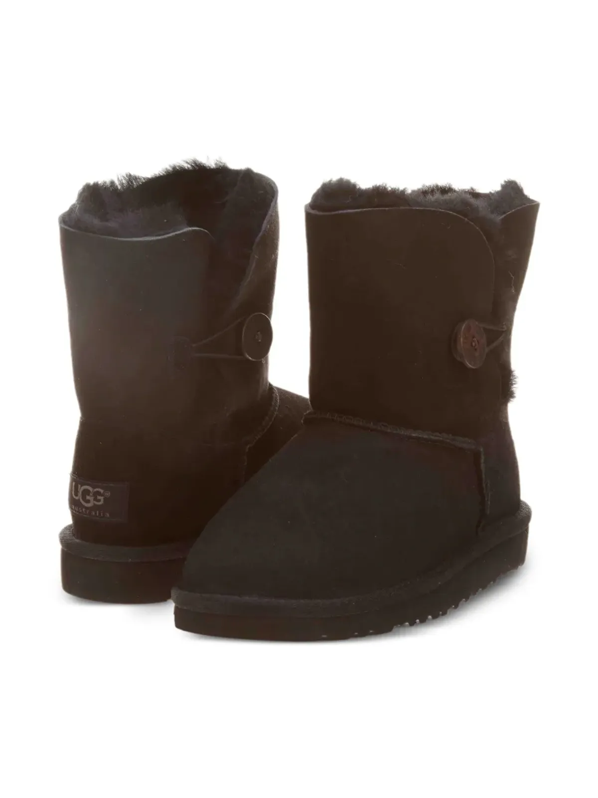 UGG Kids Bailey Button ブラックブーツ - 画像1