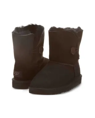 UGG Kids Bailey Button ブラックブーツ - サムネイル1