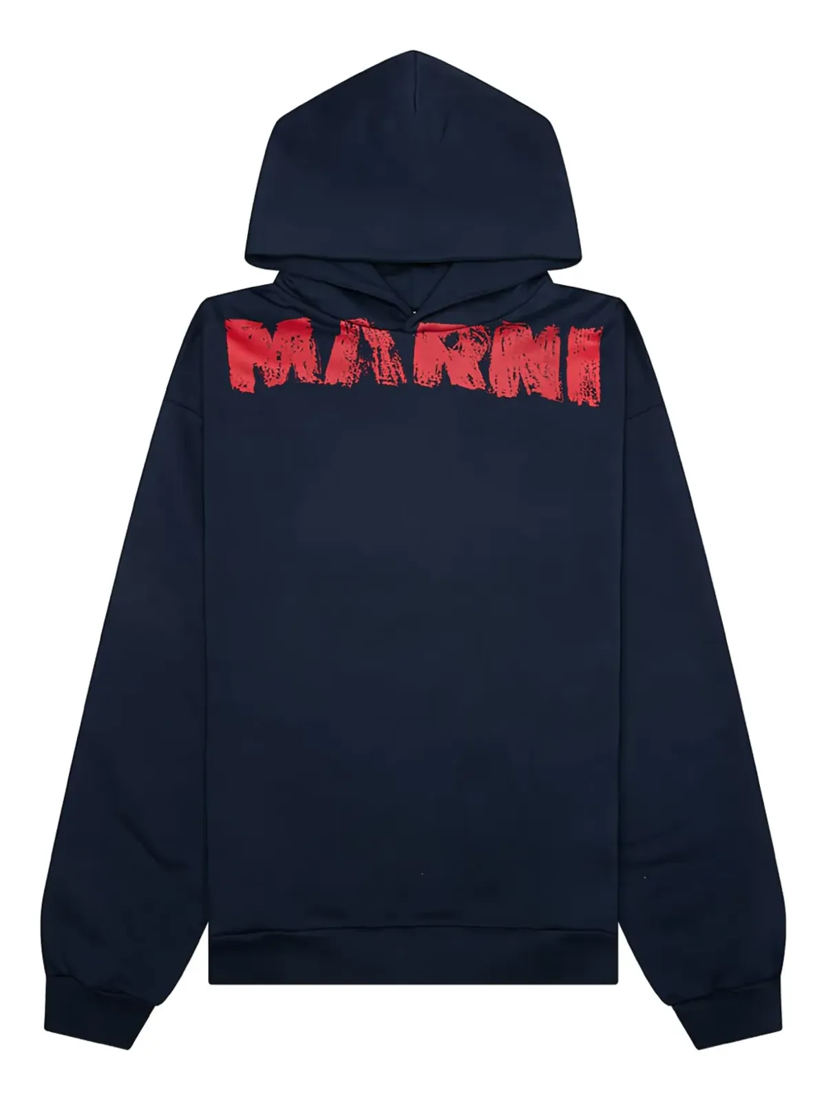 Marni ブラッシュストローク ロゴプリント フーディー - 画像1