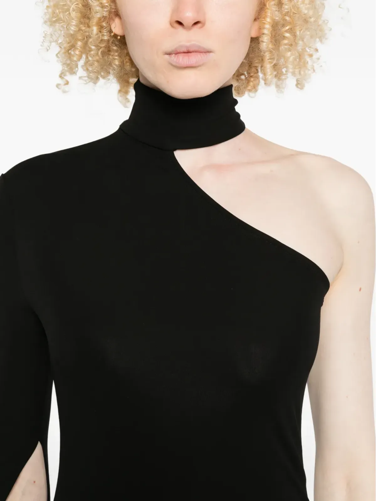 Alexander Wang アシンメトリック ドレープ ミディドレス - 画像5