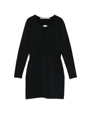 Alexander Wang メタルロゴ Vネック ミニドレス - サムネイル1