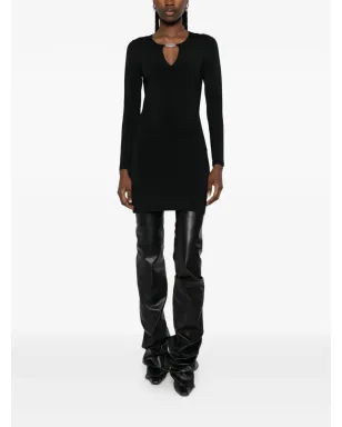 Alexander Wang メタルロゴ Vネック ミニドレス - サムネイル2
