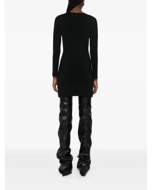 Alexander Wang メタルロゴ Vネック ミニドレス - サムネイル4