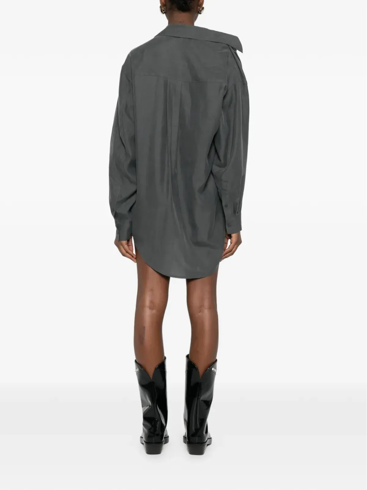 Alexander Wang オフショルシャツミニドレス - 画像4