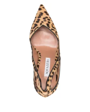Aquazzura レオパード柄カットアウトパンプス - サムネイル3