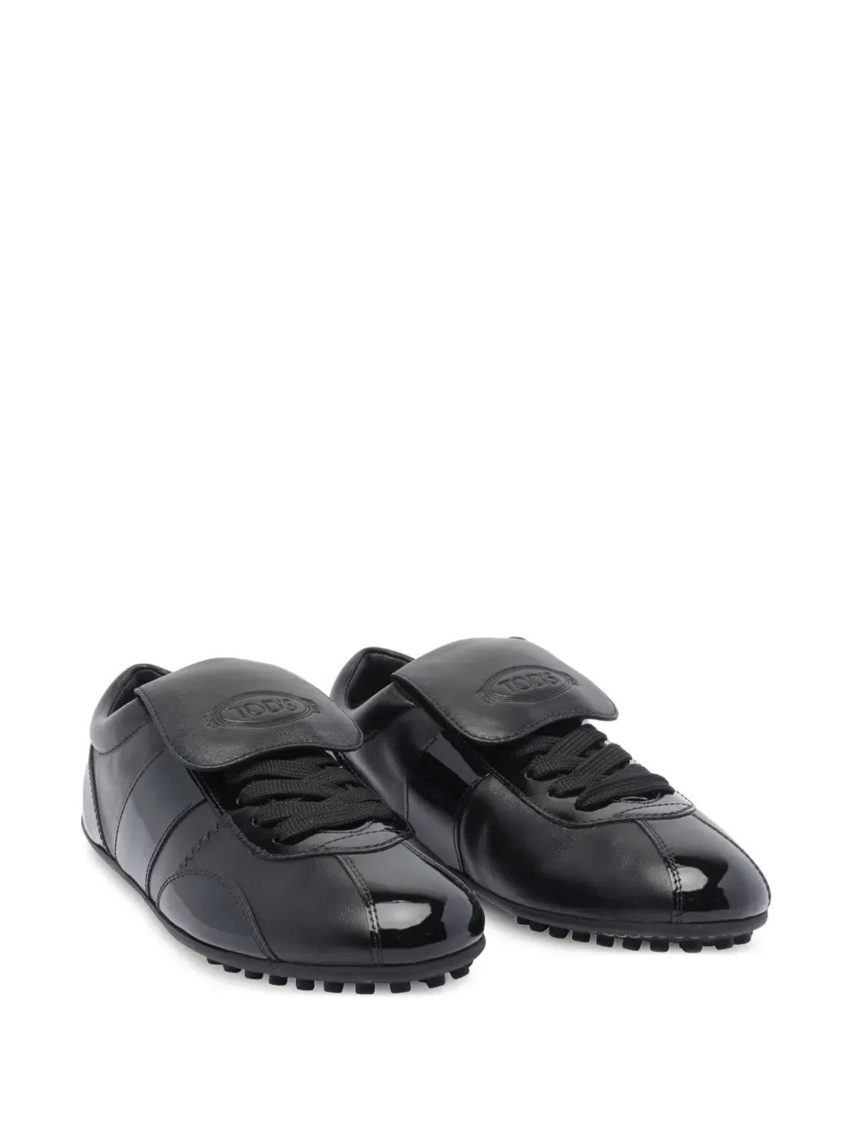 Tod's レザー レースアップ ロー・トップ スニーカー - 画像2