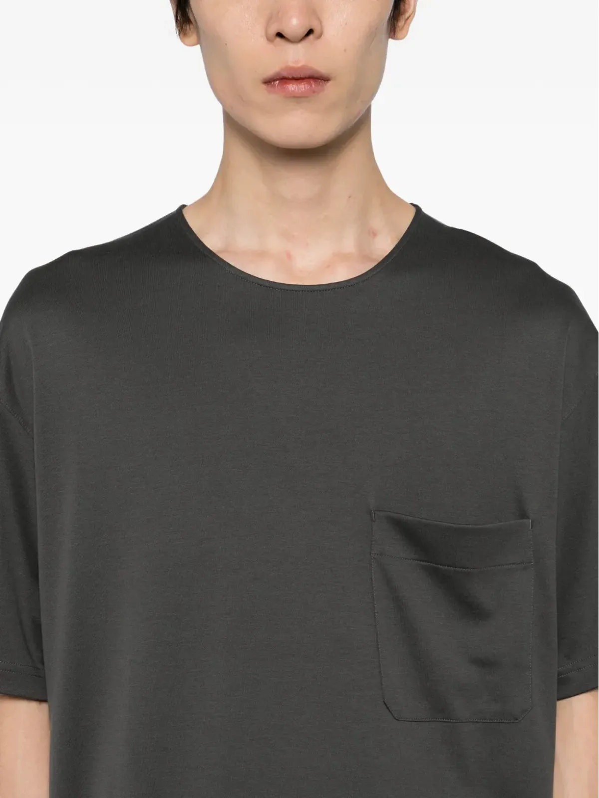 LEMAIRE short-sleeves T-shirt - Grey - 画像5