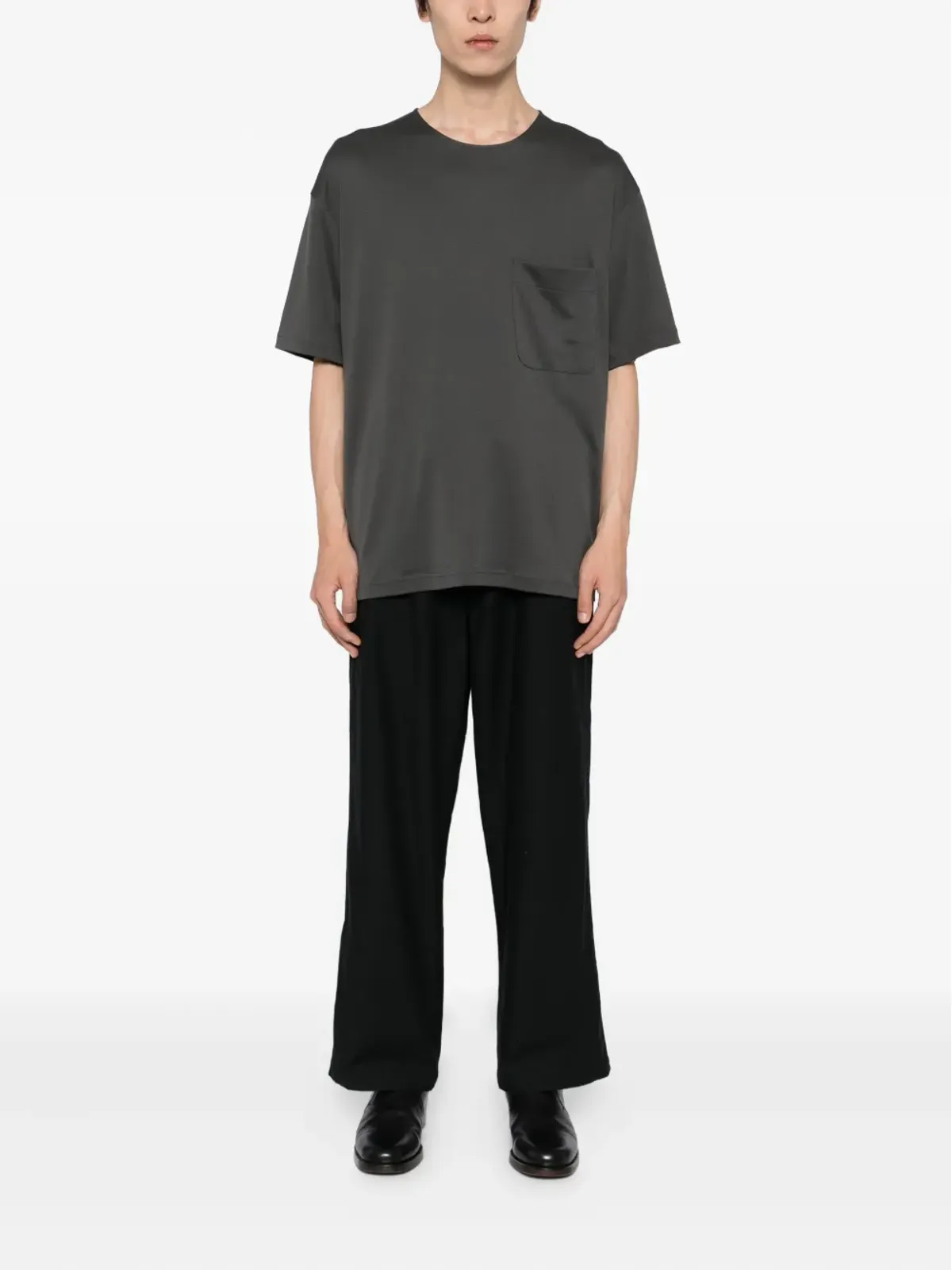 LEMAIRE short-sleeves T-shirt - Grey - 画像2