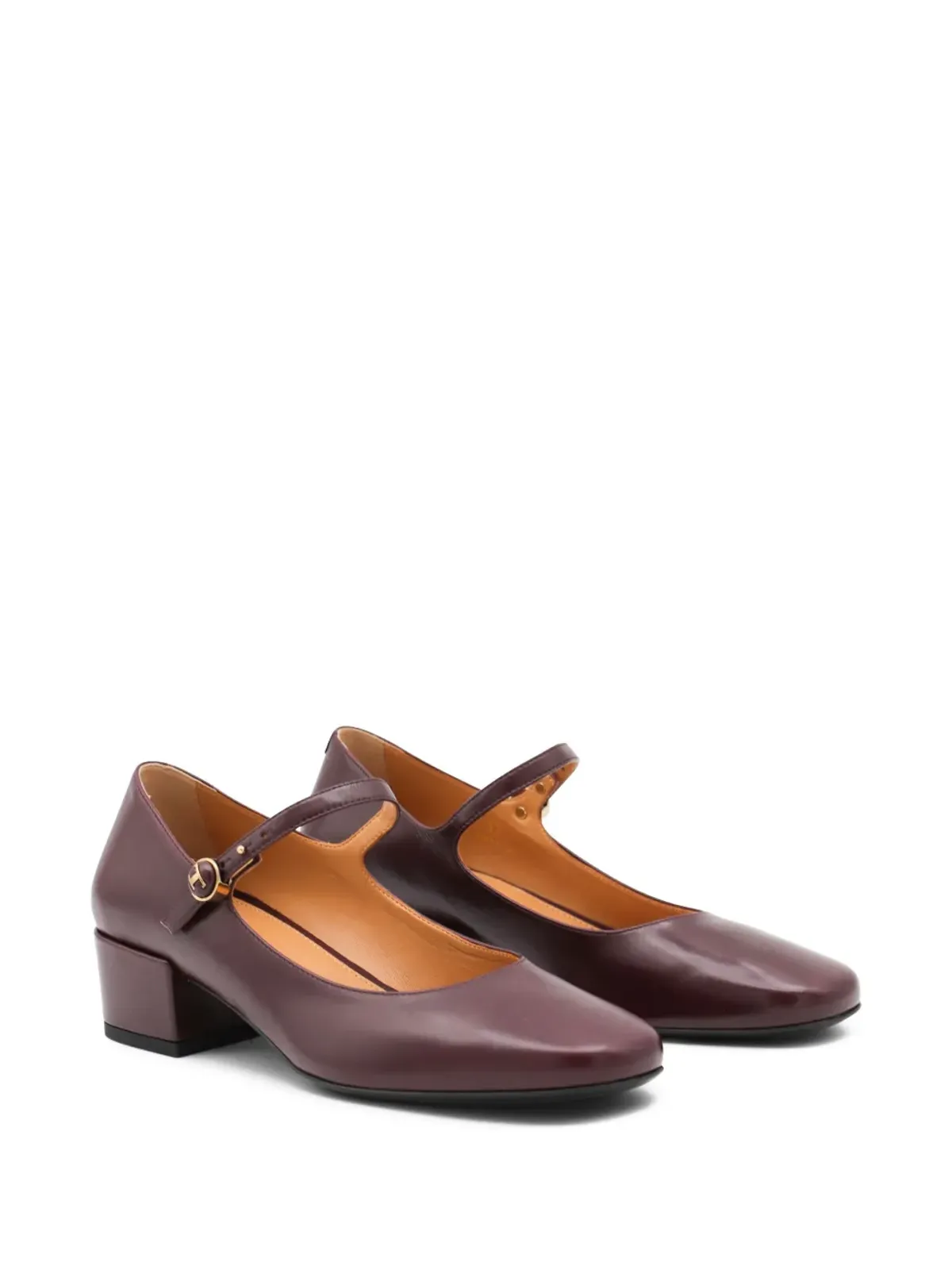 Tod's 35mm Mary Jane ブロックヒールパンプス - 画像2