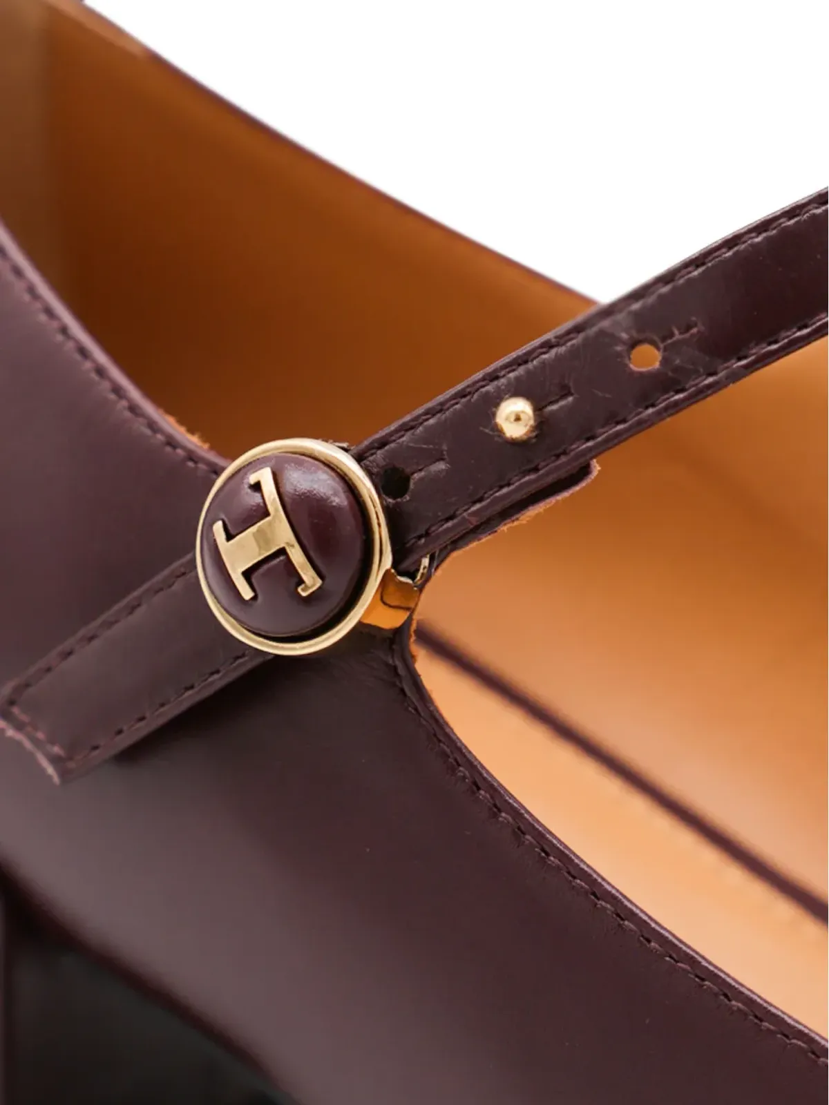 Tod's 35mm Mary Jane ブロックヒールパンプス - 画像3
