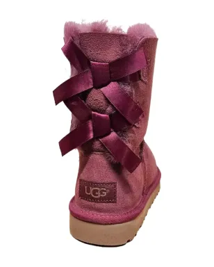 UGG Kids Bailey Bow ブーツ（バーガンディ） - サムネイル2