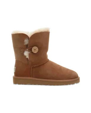 UGG Kids ベイリー ボタンディテール シープスキン ブーツ - サムネイル1