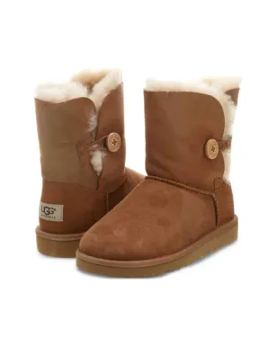 UGG Kids ベイリー ボタンディテール シープスキン ブーツ - サムネイル2