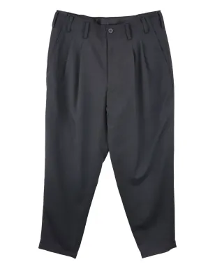 Yohji Yamamoto プリーツウールパンツ ブラック - サムネイル1