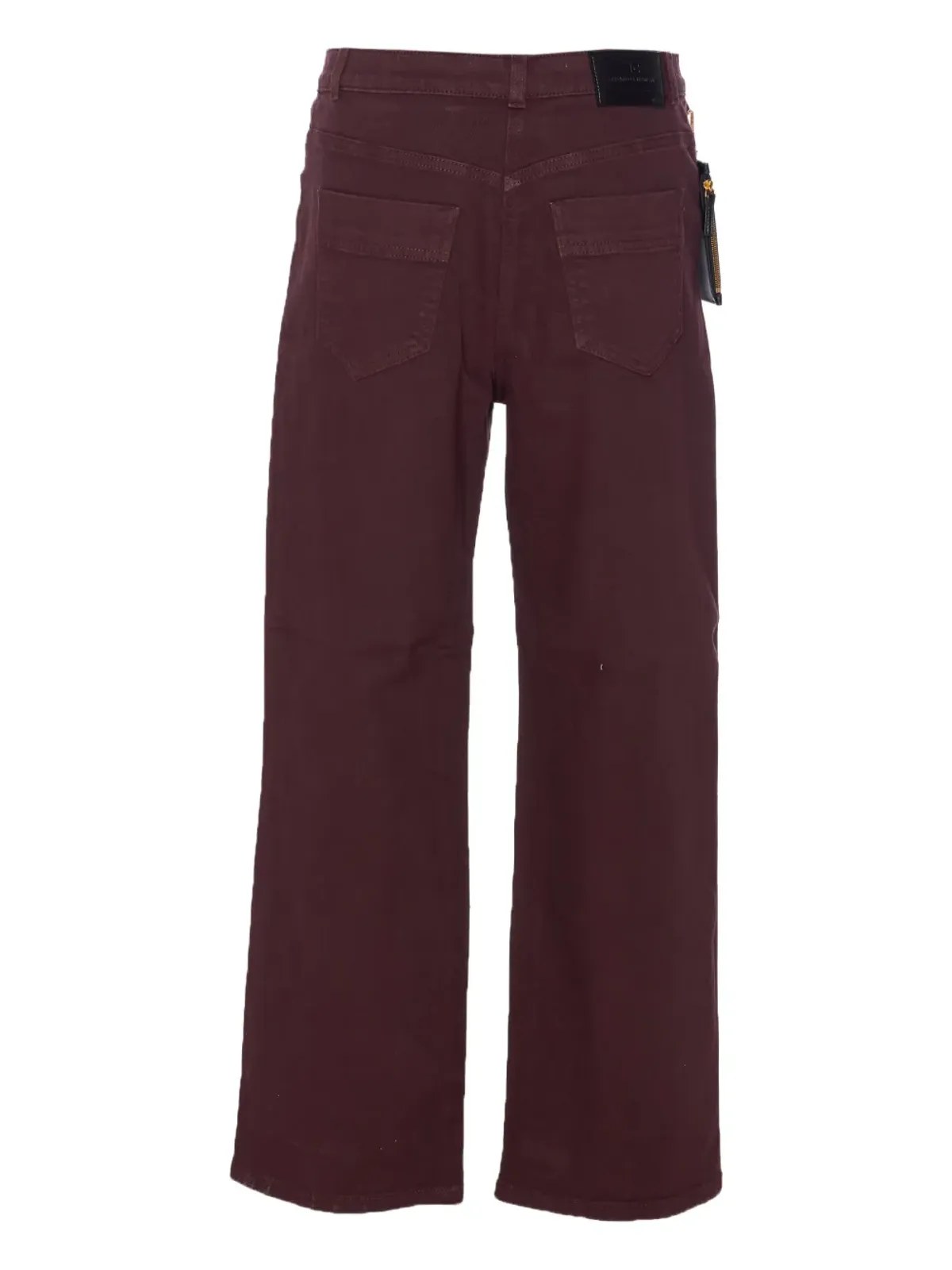 Elisabetta Franchi ロゴプレートカードホルダー付きジーンズ - 画像2