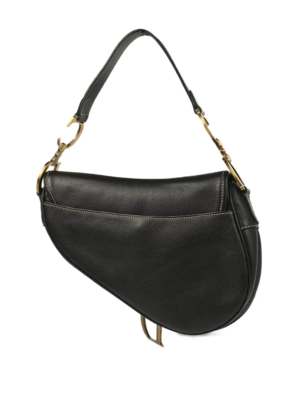 Christian Dior Pre-Owned 2002 サドルハンドバッグ ブラック - 画像2
