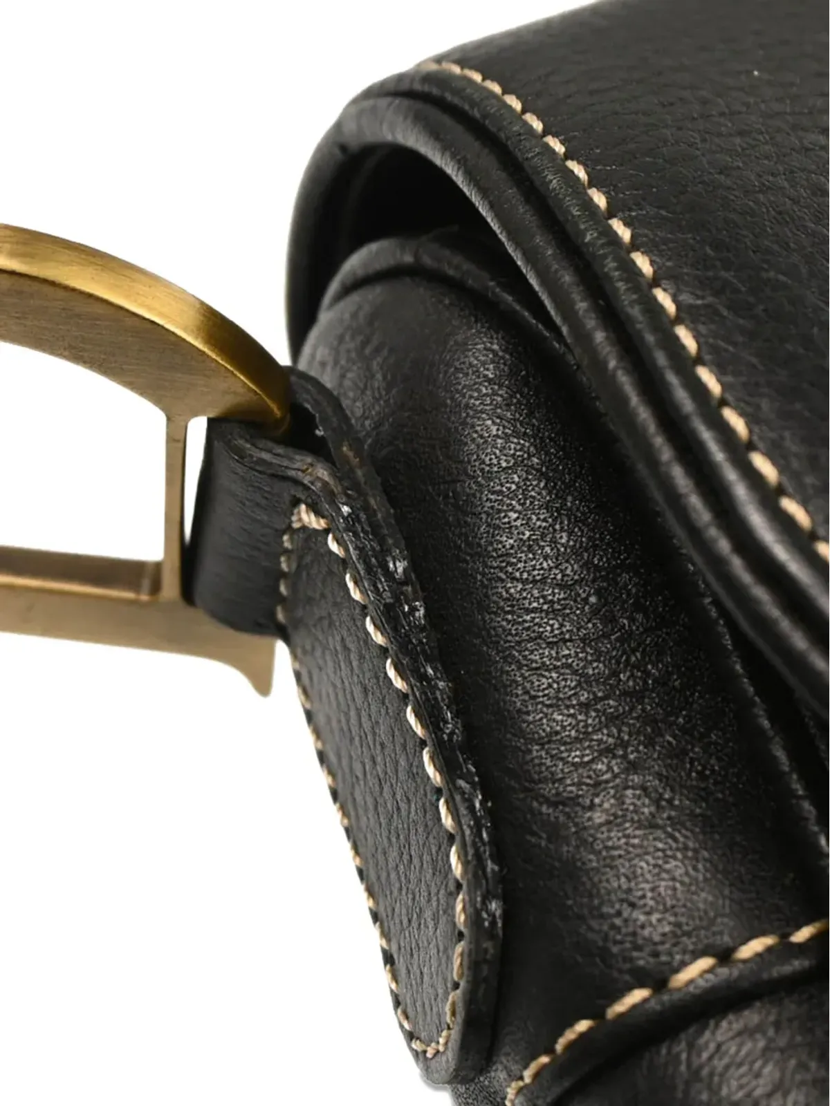 Christian Dior Pre-Owned 2002 サドルハンドバッグ ブラック - 画像3