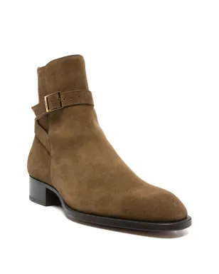 TOM FORD バックルストラップ付きスエードブーツ - サムネイル2
