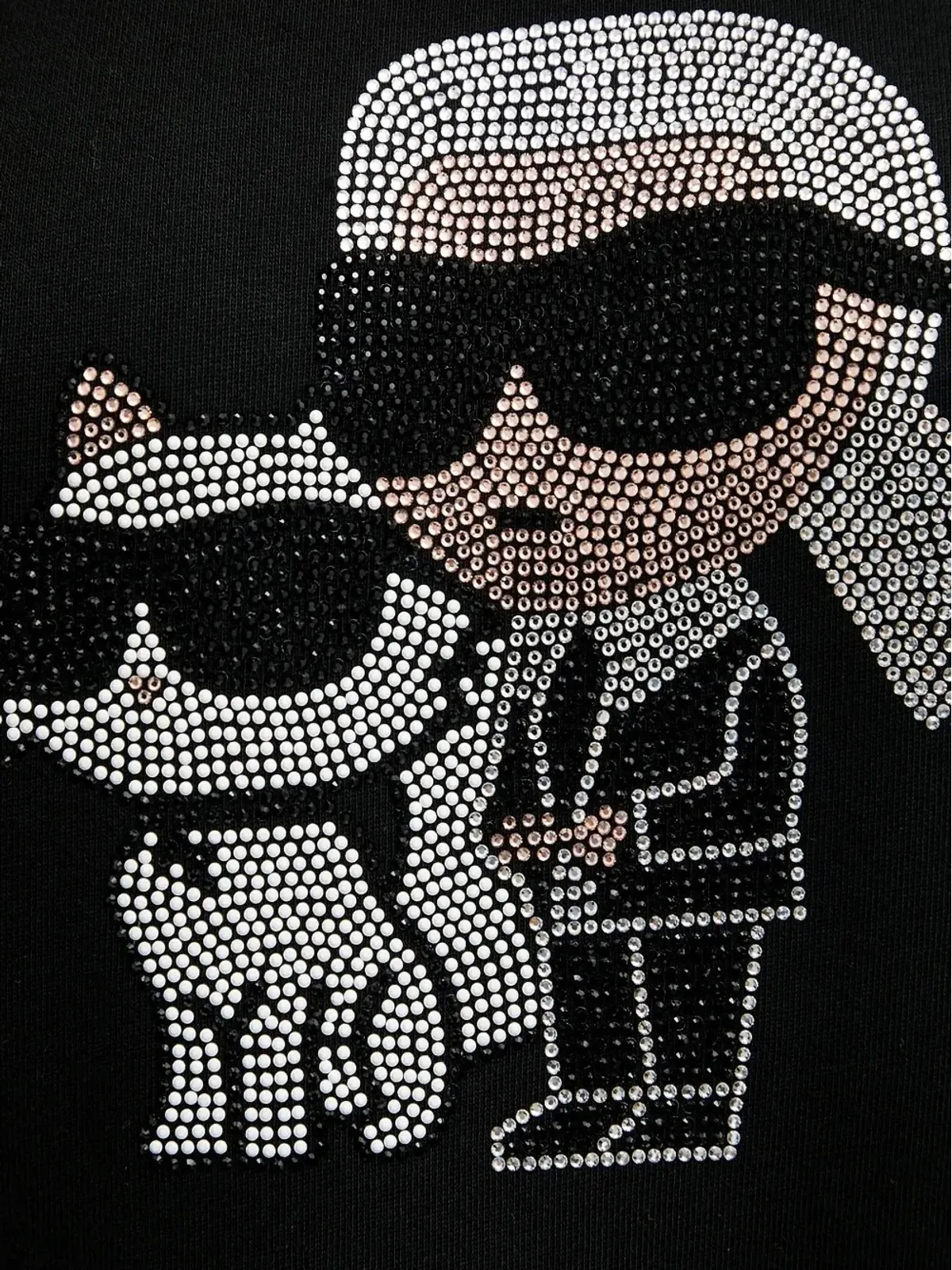 Karl Lagerfeld クリスタル装飾スウェットシャツ - 画像4