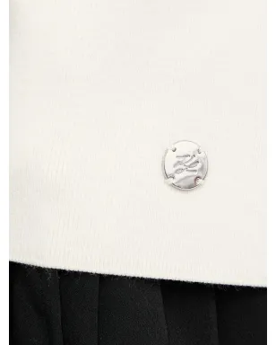 Karl Lagerfeld ジップフロント ポロトップ - White - サムネイル5