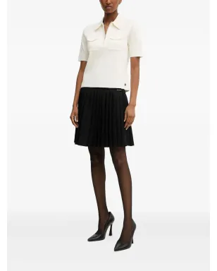 Karl Lagerfeld ジップフロント ポロトップ - White - サムネイル2