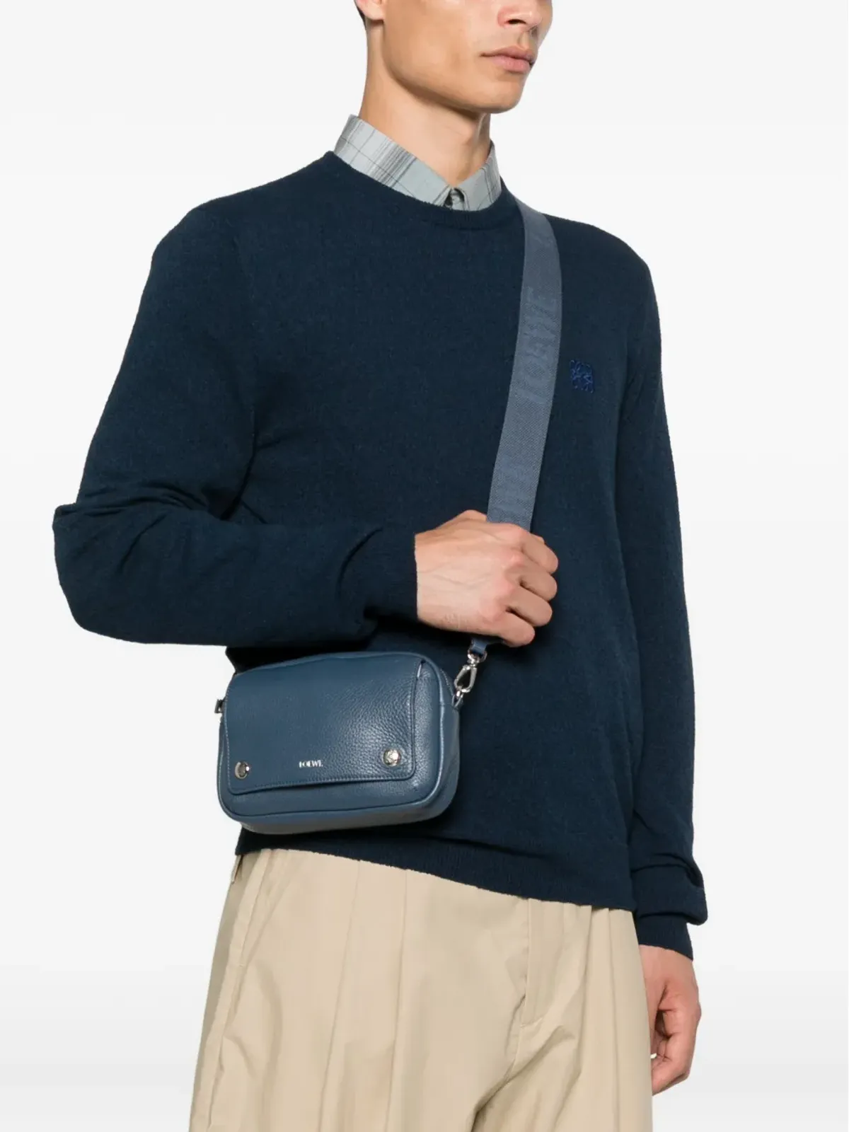 LOEWE レザー ショルダーバッグ - ブルー - 画像2