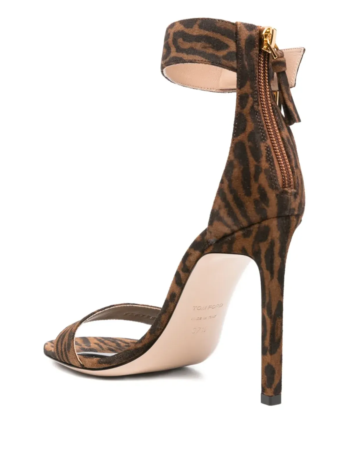 TOM FORD パドロックディテール レオパード柄サンダル - 画像3