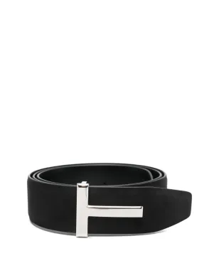 TOM FORD ティー・ロゴプレートバックルベルト - サムネイル1