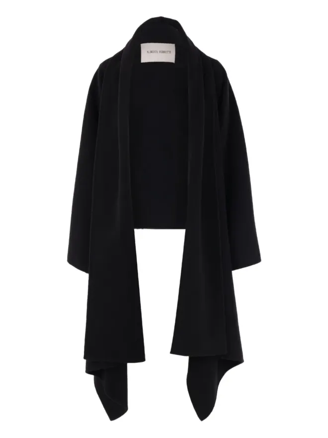 Alberta Ferretti Alberta Ferretti ドレープジャケット - ブラックの商品画像
