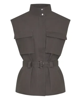 Nicholas ダンナ ベルト付きカーゴポケットベスト - サムネイル1