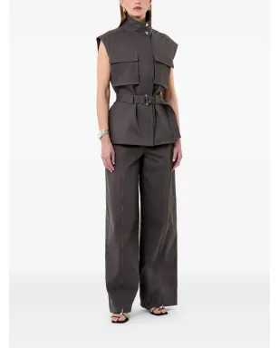 Nicholas ダンナ ベルト付きカーゴポケットベスト - サムネイル2