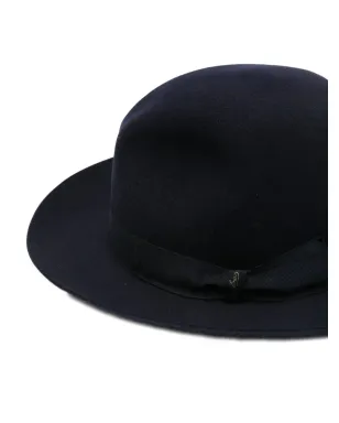 Borsalino ワイドブリムリボンハット - ブルー - サムネイル2