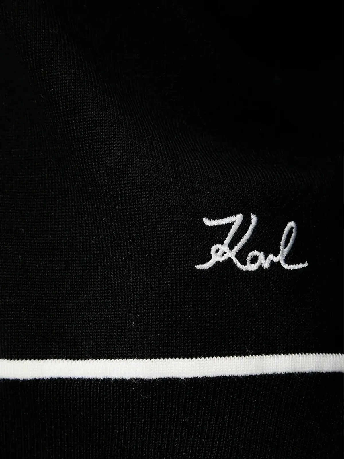 Karl Lagerfeld Vネックニットセーター - 画像2