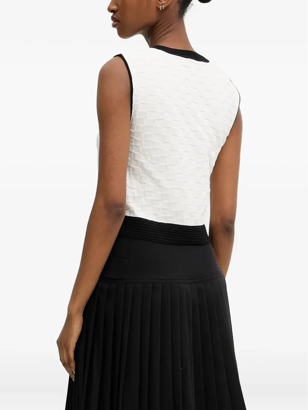 Karl Lagerfeld キルテッドノースリーブトップ - 画像3