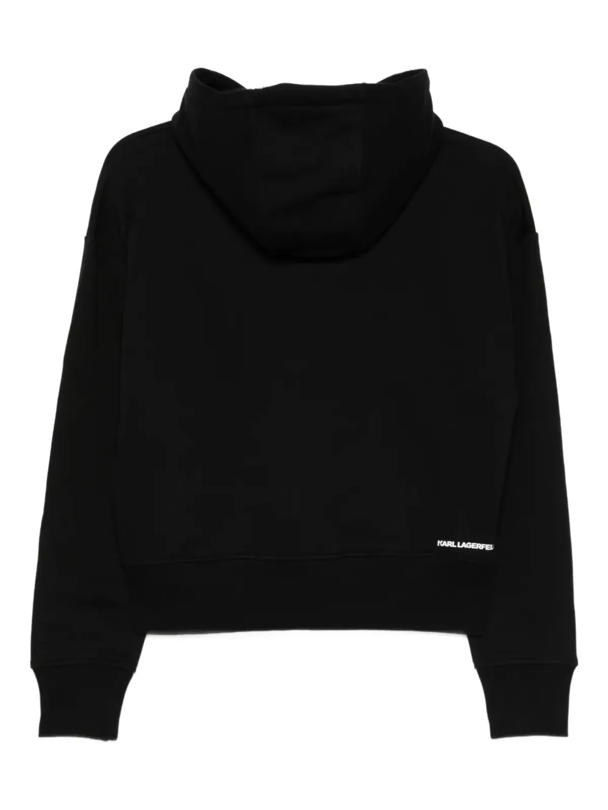 Karl Lagerfeld ロゴディテール フーディ - ブラック - 画像2